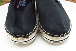 Bobs By Skechers Women Sz 6.5 M Black Espadrilles Fabric Shoes 32719 - £13.41 GBP