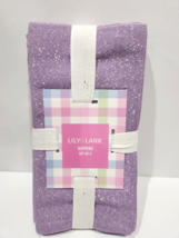 Lily Park Easter Lavender Silver Shimmer Cloth Napkines Set of 4 - £18.13 GBP