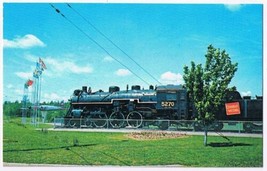 Postcard Canadian National Railway Steam Locomotive Centennial Park Moncton NB - £3.88 GBP
