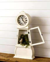 Tabletop Grandfather Clock with Distressed Finish - 28 inch High - $184.99