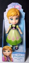 Disney Frozen Anna mini toddler in flower dress 3&quot; poseable figure NEW - £7.18 GBP