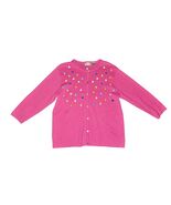 Vintage Studio Works Pink Polka Dot Cardigan Button-Up Cotton Sweater Sz L - $432.01 MXN
