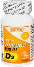 Deva Vegan Vitamins Vitamin D 800Iu Vegan 90 Tab - £13.58 GBP