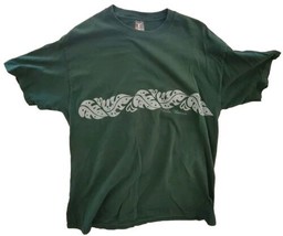 Hanes Beefy-T T-Shirt Shirt Men L Large Green Hilo Hawaii USA Cotton - $4.80