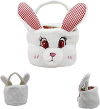 New  Bunny Rabbit Easter Basket Large ,Easter Egg Hunting Basket - £7.37 GBP