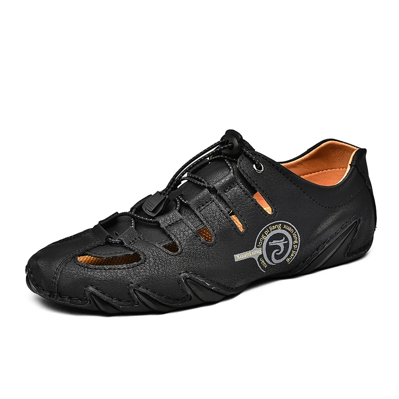 Breathable Men Loafers Summer Men shoes Leather Handmade Moccasins Men&#39;s... - $48.47