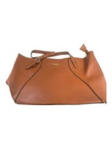 Elim &amp; Paul Brown Two Top Handle Vegan Leather Tote Handbag Purse New W/... - £19.05 GBP