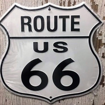 Historic Route 66 Metal Sign Wall Plaque Highway Signage Road Sign Priced Cheap - £24.04 GBP