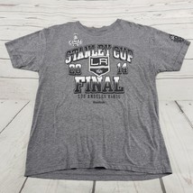 Los Angeles Kings Top Size Large NHL Stanley Cup Final 2014 Reebok T-Shirt Women - £19.49 GBP