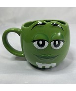 Green M&amp;M 3D Face Ceramic Round Tea Coffee Mug Cup - $15.45