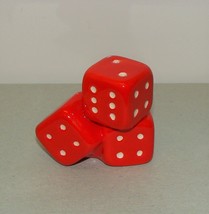 Nora Fleming Retired Mini Red Bunko Dice Larger Version B with No Markin... - £460.82 GBP