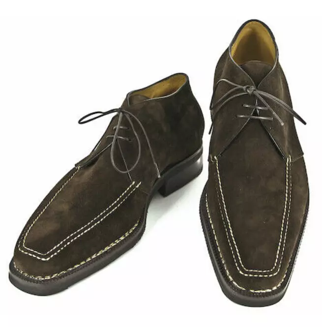 Handmade Mens Brown Suede Dress Shoes, Men Brown Oxfords Dress Shoes - $179.99