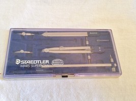 STAEDTLER MARS SUPERBOW Compass Set (553 10 A6) Vintage 1980&#39;s Germany ~... - $21.69