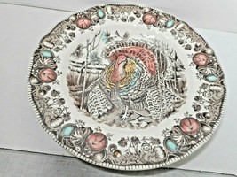 Johnson Brother 10 1/2&quot; China Turkey &quot;HIS MAJESTY&quot; Plate England #WWRD - £21.53 GBP
