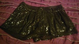 Sparkly Black Sequin Shorts by XXI Forever 21 Cabaret Style Sz S/P NWOT!  - £14.07 GBP