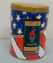 1996 Atlanta olympic game collection flag graphic souvenir collectors tin  - $19.75