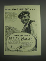 1953 Remington Contour 6 Electric Shaver Ad - Men that matter.. Harold Naylor - $18.49