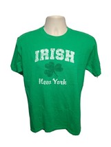 New York Irish Shamrock Clover Leaf Adult Medium Green TShirt - £14.32 GBP