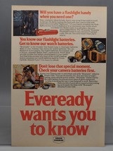 Vintage Magazine Ad Print Design Advertising Union Carbide Eveready Batteries - £26.28 GBP