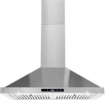 Wall Mount Kitchen Hood 30 Inch, Ducted/Ductless Range Hood With Delayed... - £318.66 GBP