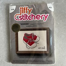 Vintage Jiffy Stitchery Sneakers Kit #601B NIP - $14.99