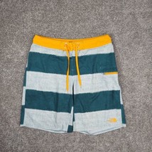 The North Face Shorts Men 32 Striped Yellow Green Board Hybrid Swim Beac... - £11.98 GBP