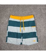 The North Face Shorts Men 32 Striped Yellow Green Board Hybrid Swim Beac... - £11.78 GBP