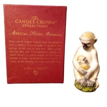 Dept 56 African Safari Vervet Monkey Loving Touch Candle Extinguisher 3.75&quot;t VTG - £18.94 GBP