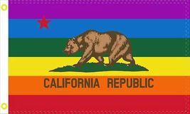 California Rainbow Flag - 3x5 Ft - £15.71 GBP