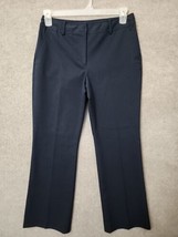 Talbots Heritage Dress Pants Womens 8 Petite Navy Blue Bootcut Trousers Office - £26.00 GBP