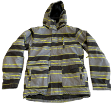 Ripzone Core 5000 mm Snowboarding Ski Jacket Coat Size Medium Black Gray - £38.26 GBP