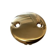 Signature Hardware 480526 3-1/8&quot; Overflow Cover Plate - Brushed Gold - $613.25 MXN