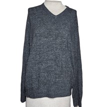 Grey V Neck Sweater Size Medium - £19.42 GBP