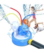 Outdoor Water Sprinkler for Kids and Toddlers, Backyard Spinning Shark S... - $14.50