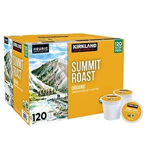 Kirkland Signature Summit Roast Organic Medium Roast Coffee Pods, 120 K-... - $55.85
