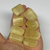 151.4g, 1.1&quot;-1.5&quot;, 8pcs, Natural Lemon Calcite Tumbled Stones @Afghanistan, B268 - £9.75 GBP