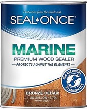 Seal-Once Marine Premium Wood Sealer - Waterproof Sealant - Wood Stain and - £95.25 GBP