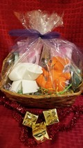 Bath Gift Basket. Radiance Orchid &amp; Lush Lavender Body Lotion, Shower Ge... - £11.84 GBP