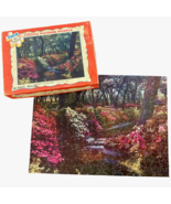 Tuco Puzzle Natures Fairyland Vintage Flower Garden Landscape 1950s Wood... - £23.69 GBP
