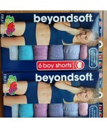 2x6 Packs New Fruit Of The Loom Womens Assorted Beyondsoft Boy Short - $26.72