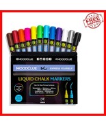 12 Neon Liquid Chalk Markers - Vibrant, Erasable &amp; Non-Toxic for All Sur... - $780.43 MXN
