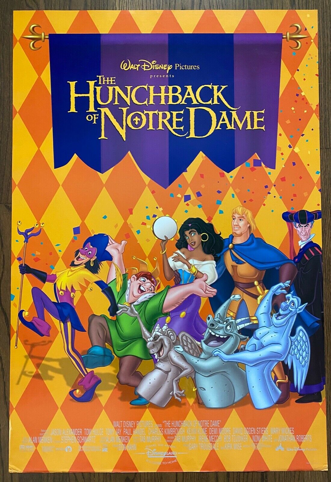 Disney&#39;s THE HUNCHBACK OF NOTRE DAME (1996) Double-Sided 1-Sheet JOHN AL... - $95.00
