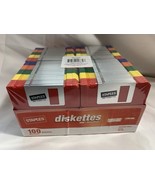 NIP- 100 Colored 3.5&quot; Double Sided High Density Diskettes - 1.44MB - HD ... - $1,870.71 MXN