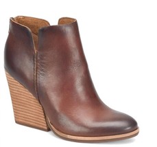 Kork-Ease women&#39;s chandra block heel booties in BROWN RUM - $123.00