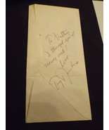 Troy Donahue Autographed envelope plus photo facsimile - £40.03 GBP