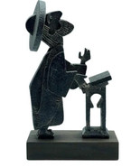 VINTAGE RARE  FRANK MEISLER &quot;PRAYING RABBI&quot; BRONZE STATUE 12&quot; - $934.07