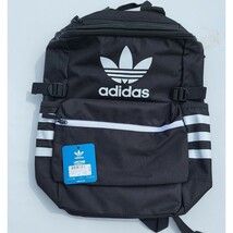 Adidas Originals Trefoil Base Backpack School Laptop Bag Bookbag Black W... - $34.97