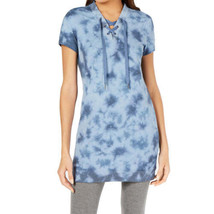 allbrand365 designer Womens Activewear Tie Dyed Lace Up Tunic Small - £32.05 GBP