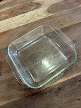 Vintage Pyrex Clear Glass  222-R 8x8x2 Brownie / Cake Baking Pan Cassero... - €8,33 EUR