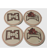 Arkansas Razorbacks Coaster NCAA Set of 4 Absorbent Ceramic Cork Round H... - £5.38 GBP